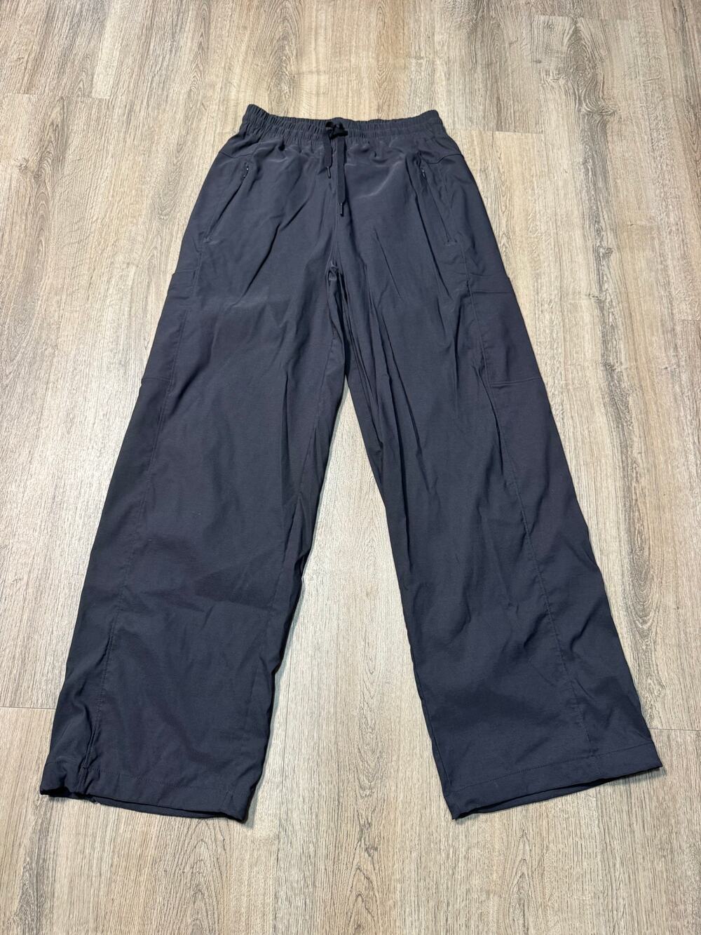 Prana Women's Wide Leg Black Relaxed Drawstring Jogger Pants